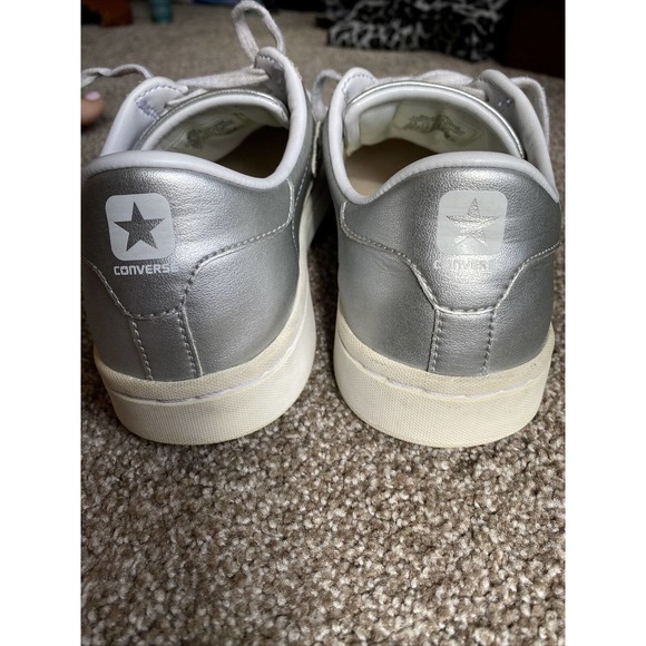 Converse One Star PL LP Silver 555947C Women’s 6.5 - Picture 2 of 6